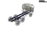 Steel frame for truck with 6x6 wheel formula in 1:10 scale