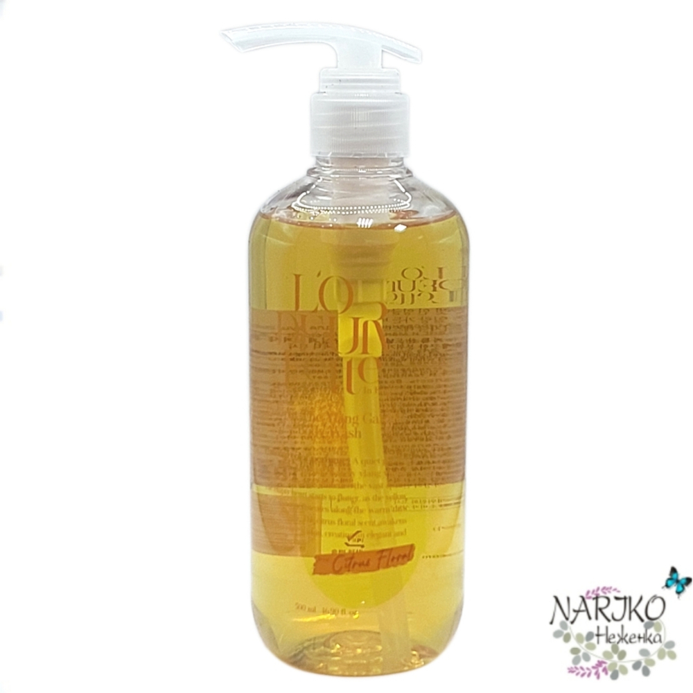 Парфюмированный гель для душа c ароматом иланг-иланг и мандарина L'ODEURLETTE In England Colorfit The Ylang Garden Body Wash, 500 мл.