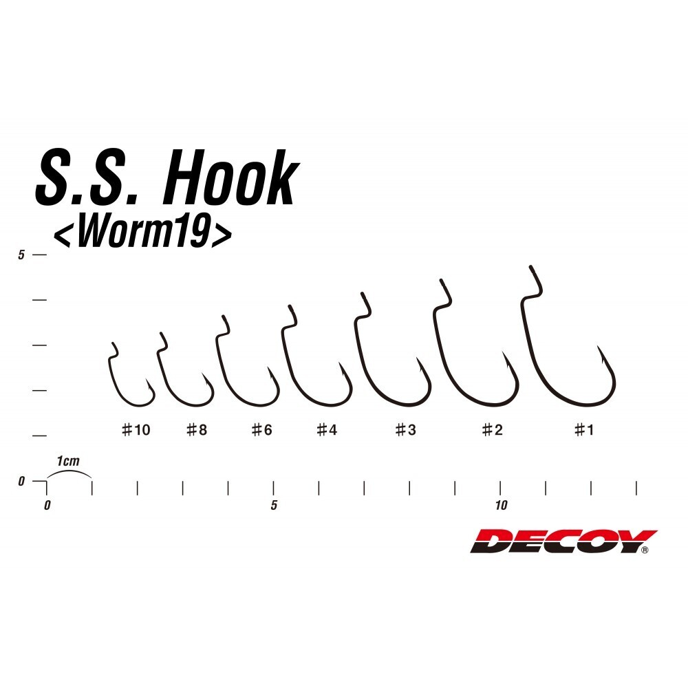 Крючок Decoy SS Hook Worm 19