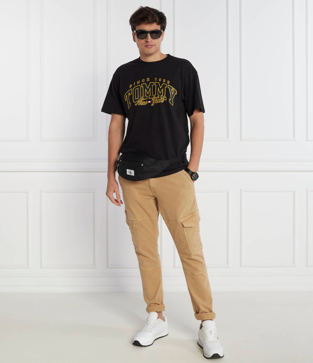 Футболка LUXE VARSITY Tommy Jeans - черный(DM0DM17733)