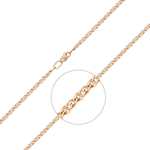 Цепь из красного золота (плетение нонна) Артикул: 21-0503-040-1110-17