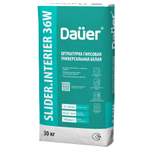Штукатурка гипсовая Dauer Slider Interier 36 W белая универсальная 30 кг