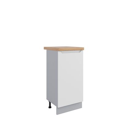 Кухня Модуль МС 400 (левый) Тренто Белый эмалит