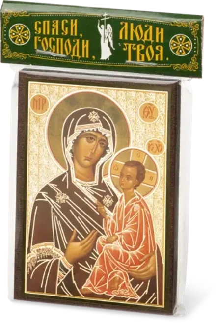 Икона БМ "Тихвинская" 6х9 на МДФ-6