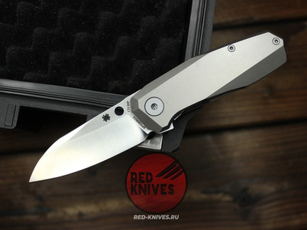 Нож Spyderco Techno 3 - титановая рукоять с сухарем