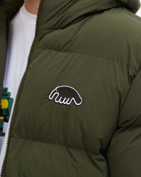 Пуховик AW25 Downjacket Hooded Crispy темно-зеленый - фото 7