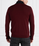 Хлопковый кардиган mardon-l BOSS BLACK - бордовый(50476356)