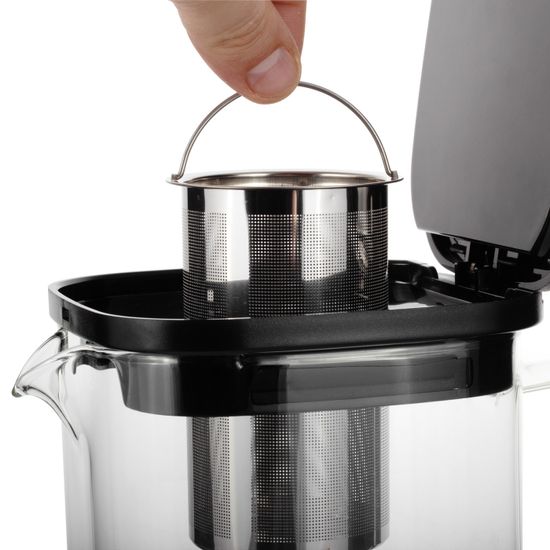 Стеклянный заварочный чайник 600 мл. Kamille KM 0778S со съемным ситечком