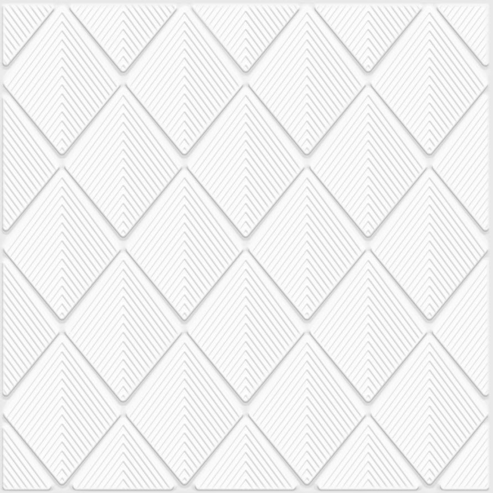 Декоративная стеновая панель ПВХ Бриллиант 482х482 мм