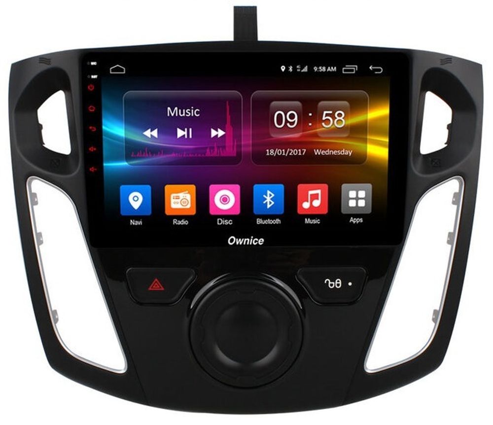 Магнитола для Ford Focus 3 2011-2019 (поддержка автопарковки, SYNC) - Carmedia OL-9202-P на Android 11, 8-ядер, 4ГБ-64ГБ, CarPlay, SIM-слот