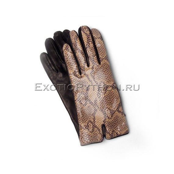 Перчатки из кожи питона AC-72