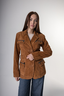 Пиджак из натуральной замши