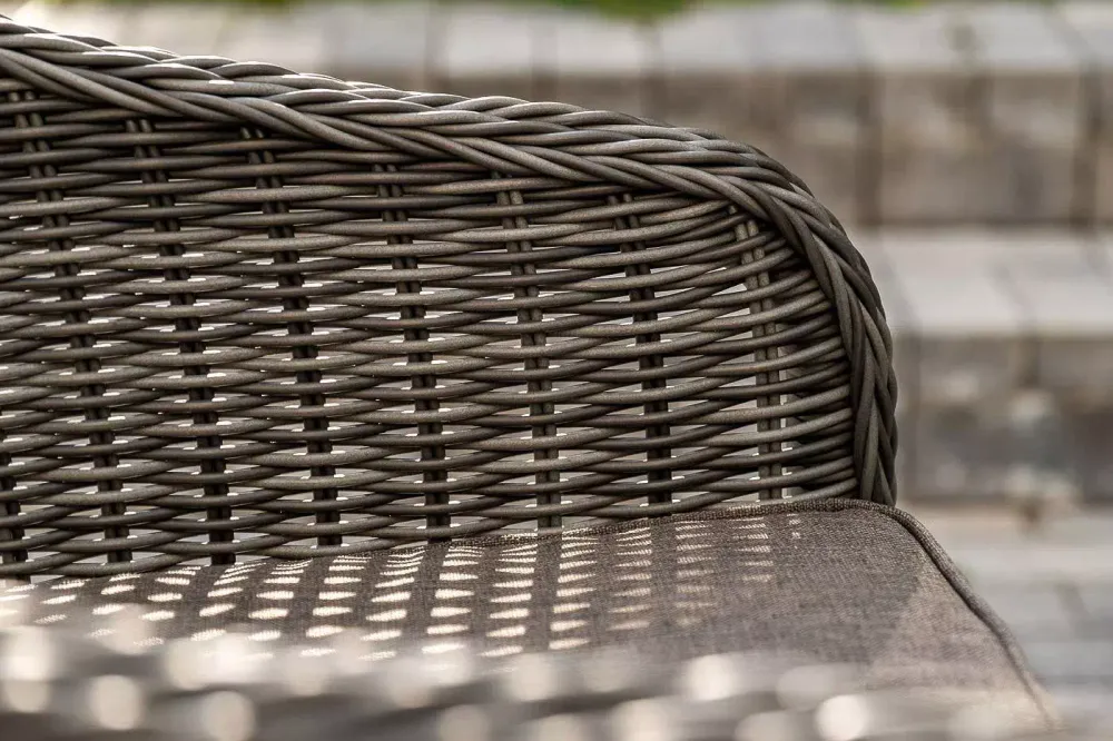 "Равенна" обеденная группа плетеная, цвет графит