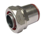 Аксессуар муфта жесткая труба-металлорукав, для системы металлических труб Cosmec. DT 50 мм. DN50. Никелированная латунь. IP66/67