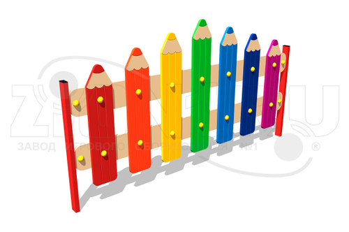 Ограждение детской площадки «Карандаши»