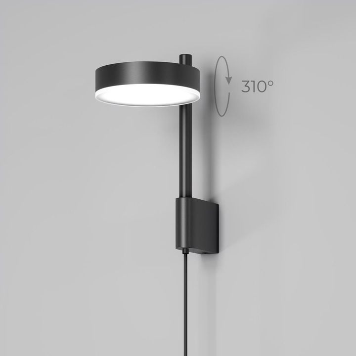 Настенный светодиодный светильник Elektrostandard Tobi 40129/LED черный a064592