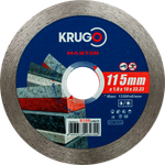 Диск алмазный сплошной KRUGO MASTER по бетону 115х1,8х22,23х10mm, 81081150275