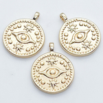 Подвеска Глаз, цвет золото, размер 18*15 мм, цена за 1 шт