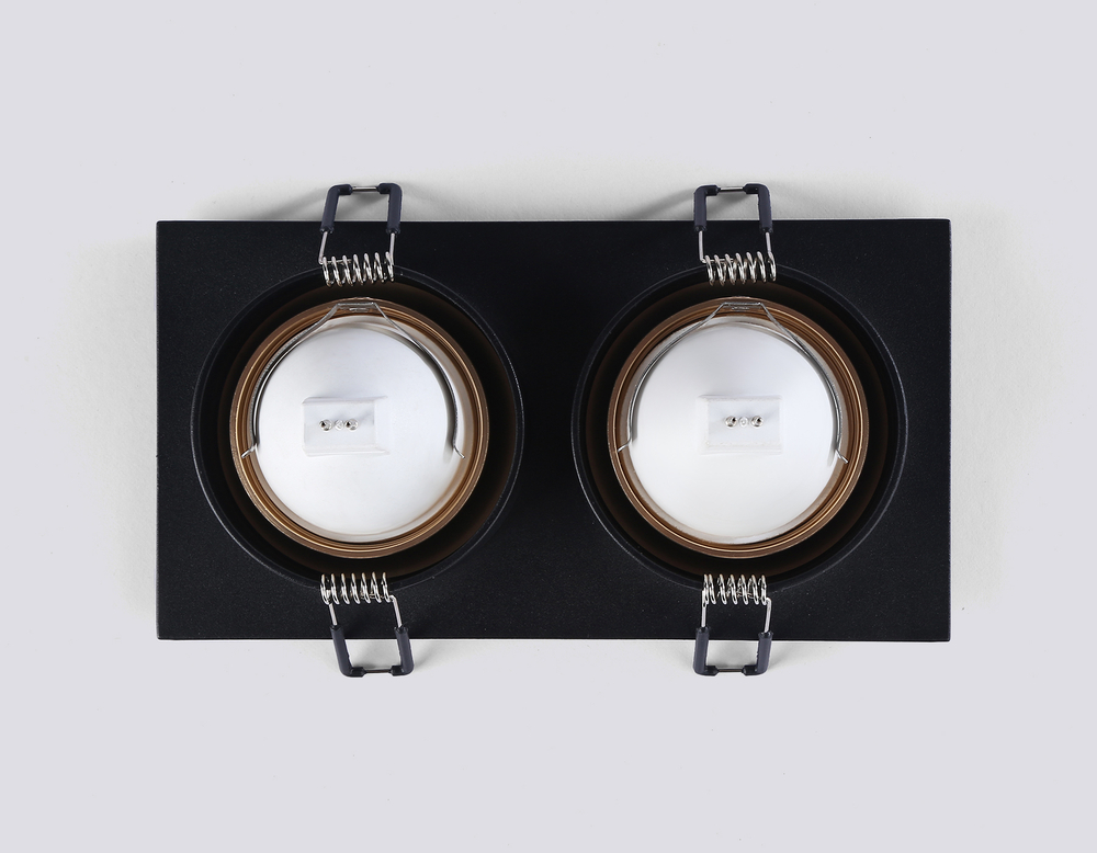 TN102735/2 BK/GD черный/золото GU5.3 175*92*23