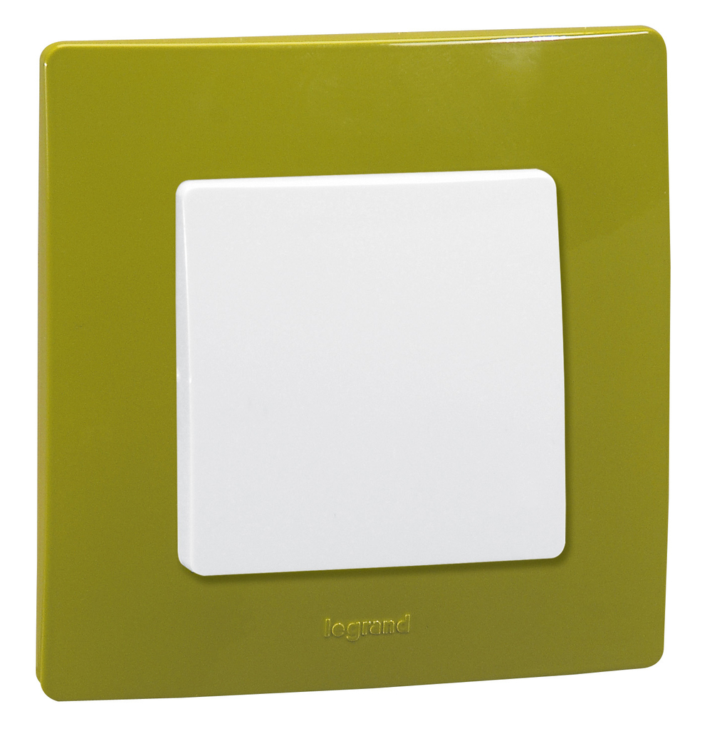 Рамка 1 пост зелёный папоротник ETIKA Legrand