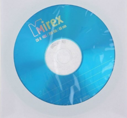 К/Диск МИРЕКС CD-R 48/52х СТАНДАРТ бум.конверт