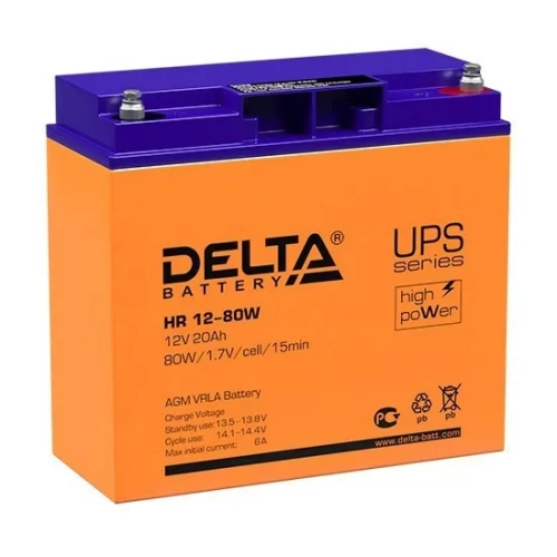 Аккумуляторные батареи Delta HR 12-80 W