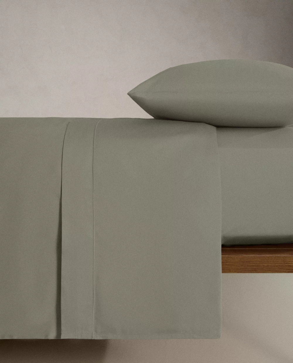 ZARA HOME (300 НИТЕЙ) ПОДОДЕЯЛЬНИК ИЗ САТИНА, СИНИЙ