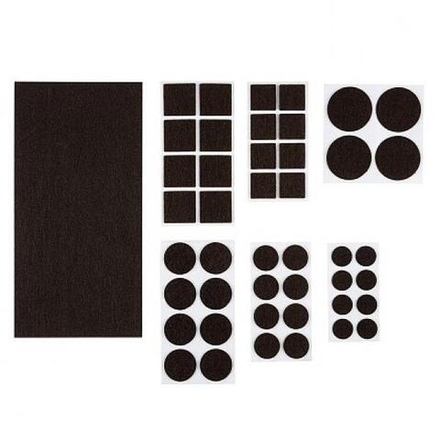 Park Накладки-протекторы для мебели самоклей. 45 шт, набор, коричневый