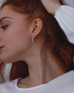 Серьги Faceted Radiant