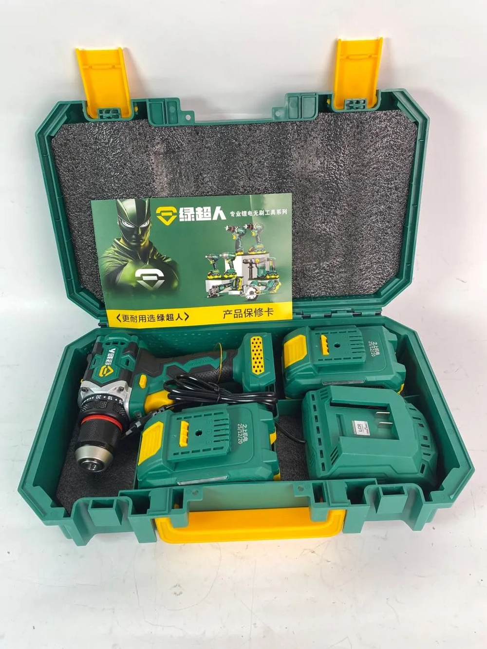 Дрель-шуруповерт, 20 В, 60 Нм, 2 АКБ