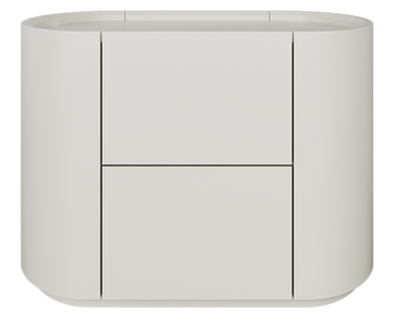 Тумба прикроватная Lagom 2 ящика ширина 60 см (молочный)