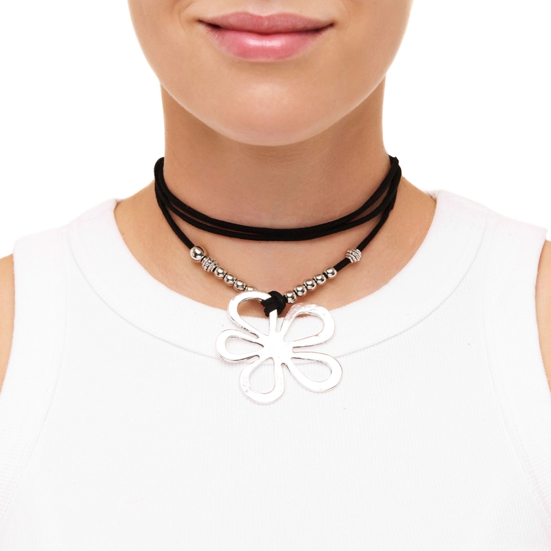 Колье Шнур с Ромашками