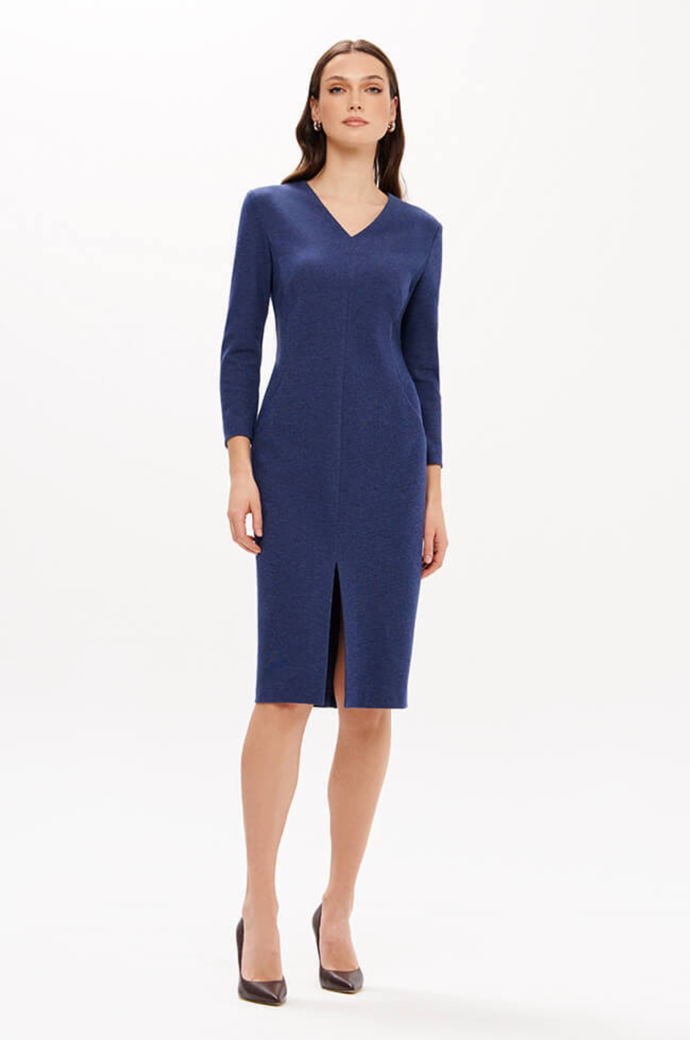 51693 Платье женское (синий меланж)