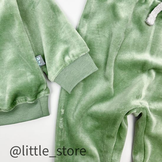 Комплект велюровый "Пушок" Зеленый