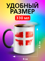 Кружка хамелеон с флагом "Чехия"