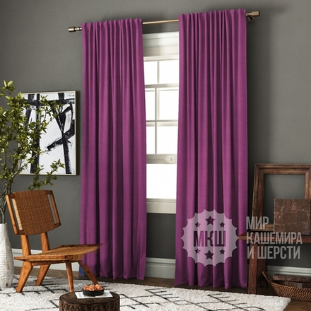 Готовые шторы ИБИЦА (арт. BL01-217-10) - (140х270)х2 см. - фиолетовые