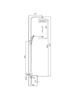 Душевая система с тропическим душем Frap F2491-3