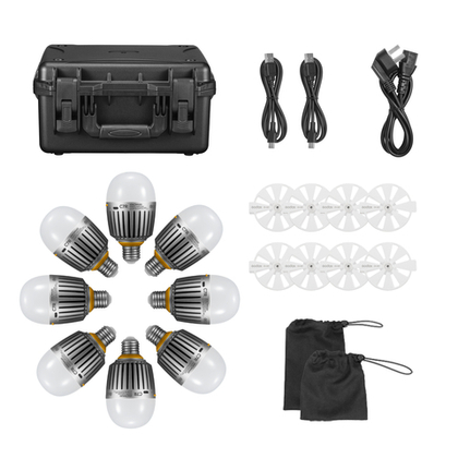 Комплект светодиодных ламп Godox Knowled C7R-K8 с зарядным кейсом