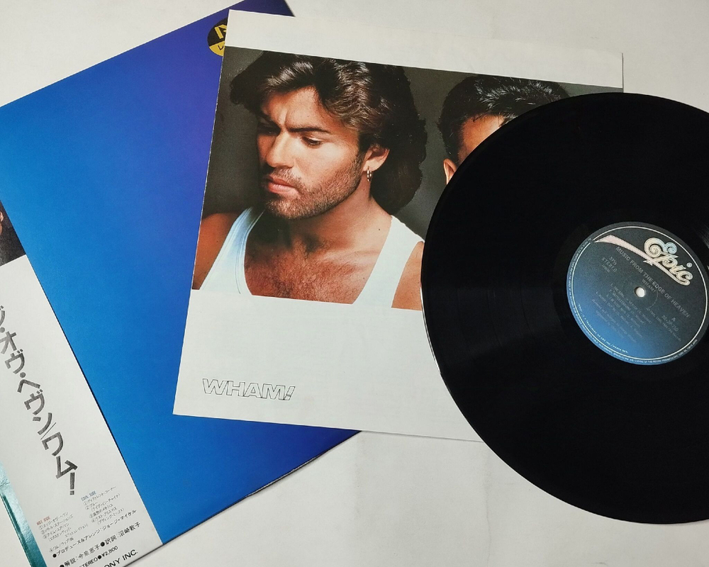 Винтажная виниловая пластинка LP Wham Music From The Edge Of Heaven (Japan 1986) (Obi) Last Christmas