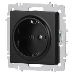 Розетка Intro Accent 6-202-05 2P+E Schuko 16А-250В IP20 СУ AL/CU антрацит