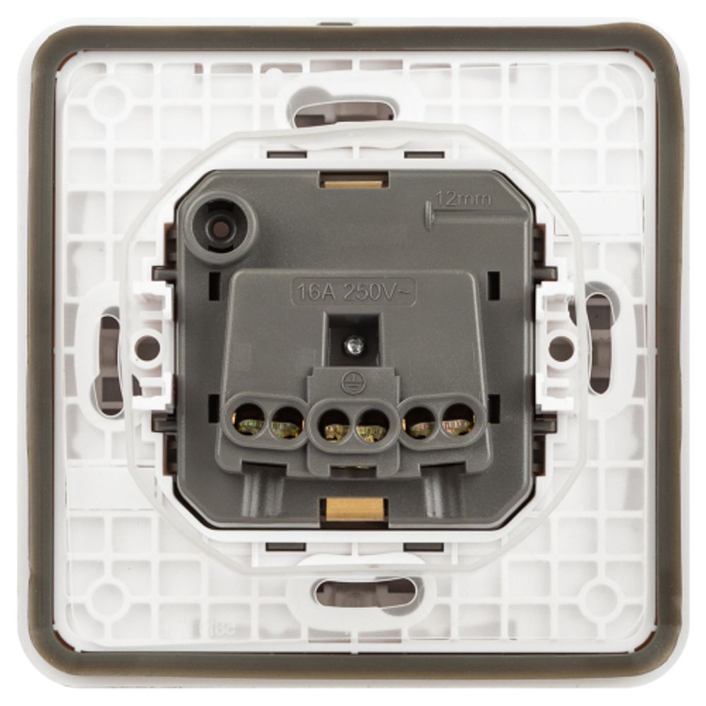 Розетка ЭРА Эксперт 11-2521-01 2P+E IP55, 16A-250В, СУ, белый