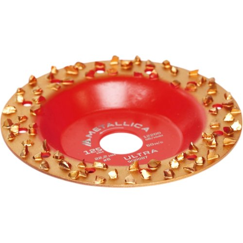 Чашка твердосплавная шлифовальная METALLICA Ultra 125х22,2 мм #8, плоская, по дереву   900987