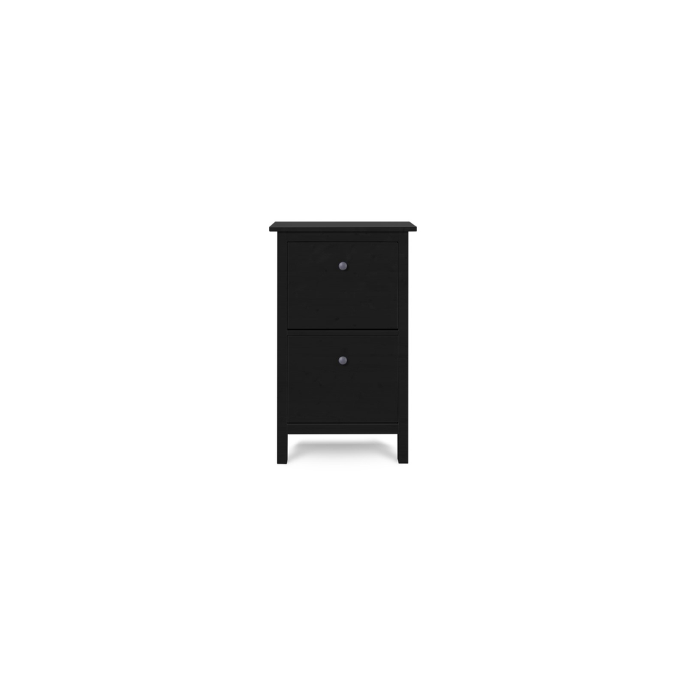 Обувница 2 ящика КЫМОР (HEMNES), 59х22х101 см, черный