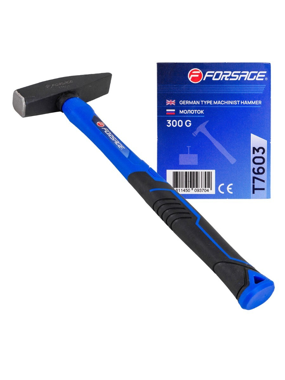 Молоток слесарный 300г. Forsage F-T7603