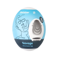Яйцо мастурбатор Satisfyer Egg Single, рельеф Savage