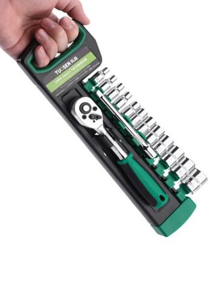 Набор 1/4 торцевых головок 14 предметов (4-14 мм)