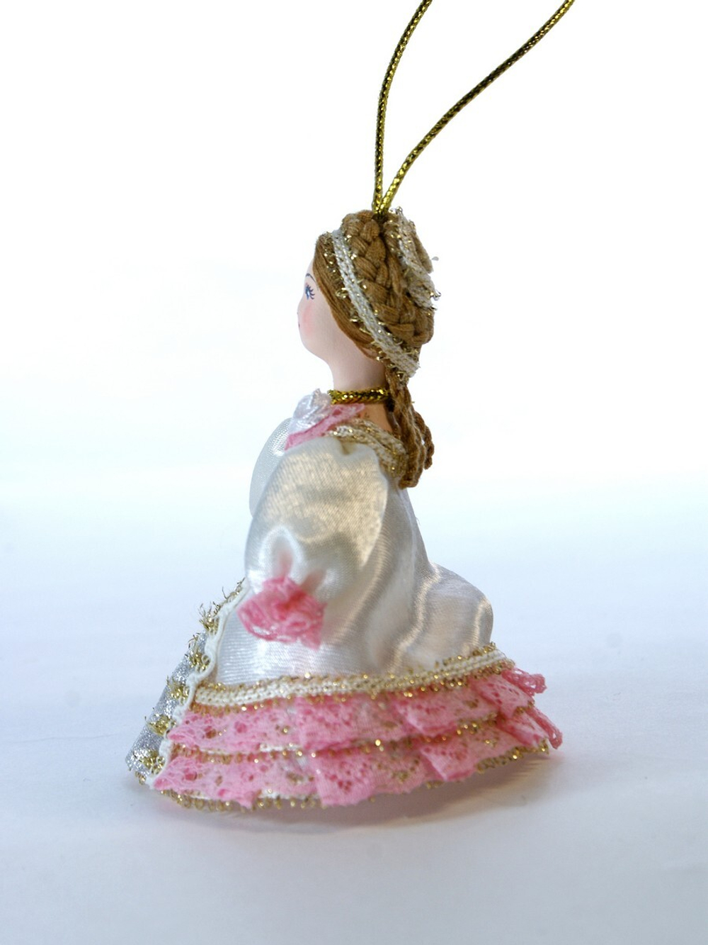 Кукла-подвеска Дама в бальном платье.
