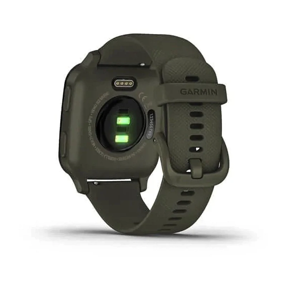 Смарт-часы Garmin Venu Sq Music Edition темно-зеленый с серым алюминиевым безелем 010-02426-13