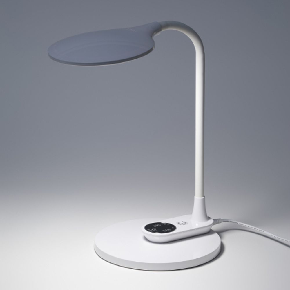 Настольный светильник ЭРА NLED-498-10W-W светодиодный со съемным основанием белый