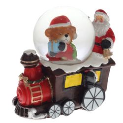 GAEM Фигурка декор в стекл шаре "Олень/Снеговик/Медвежонок/Санта", D4,5 см, L8,5 W5 H8